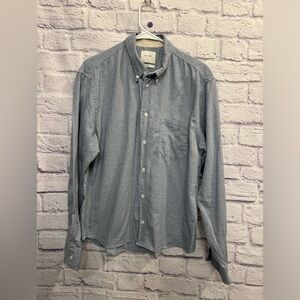 Billy Reid Long Sleeve Dress Shirt Large